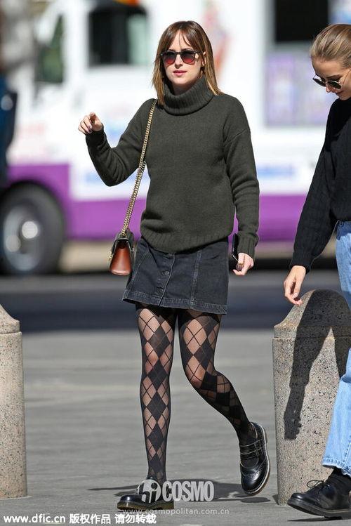 明星黑丝袜穿搭